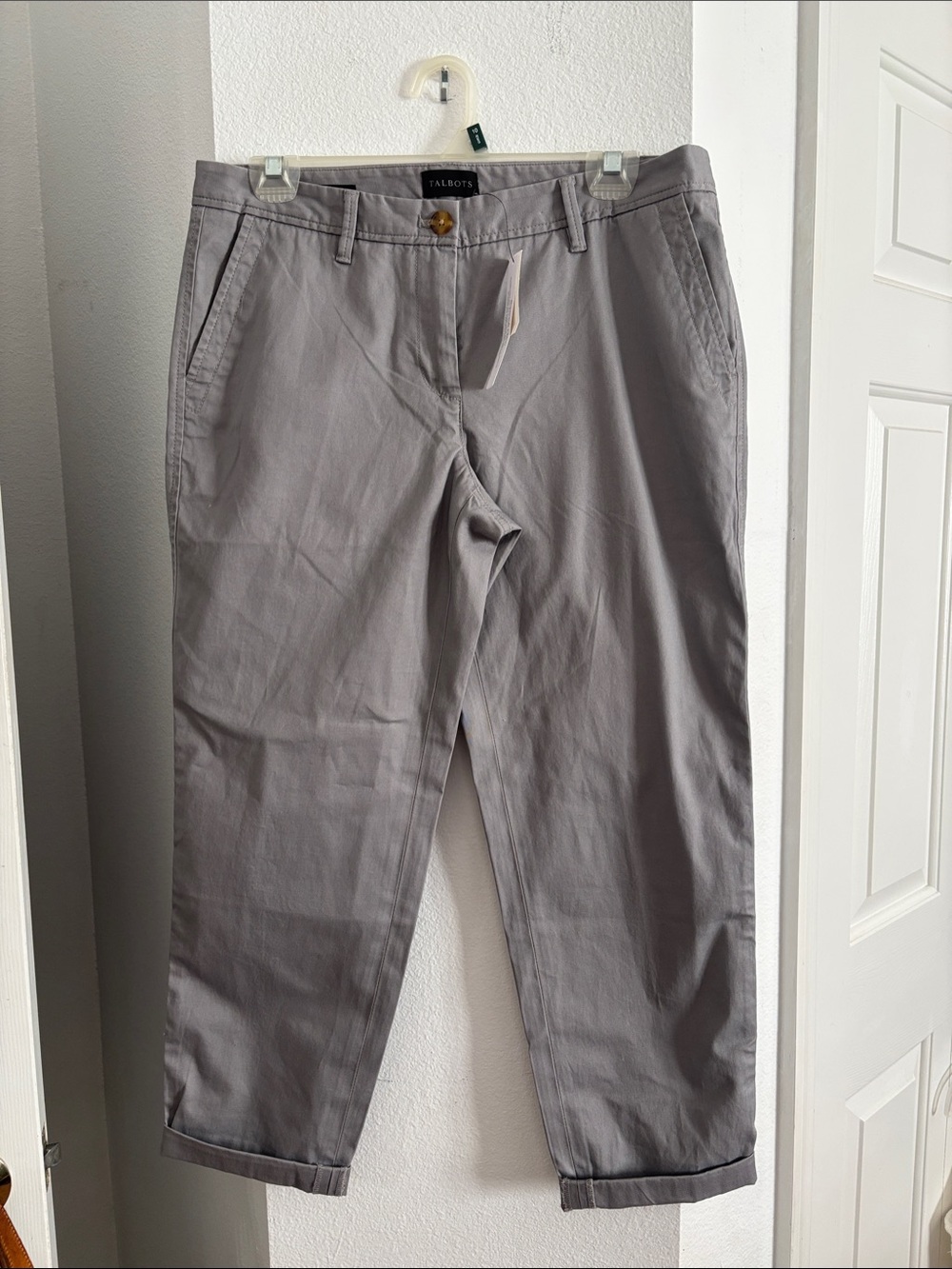 Talbots Light Gray Women's Chino Pants